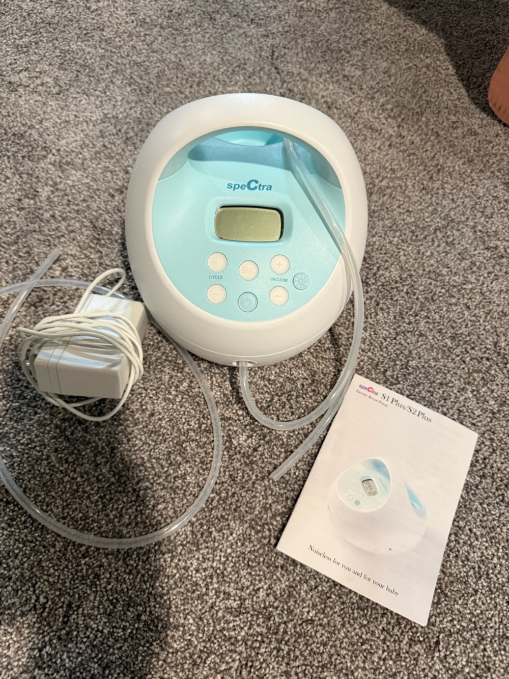 Spectra S1 Plus Electric Breast Pump - White & Mint